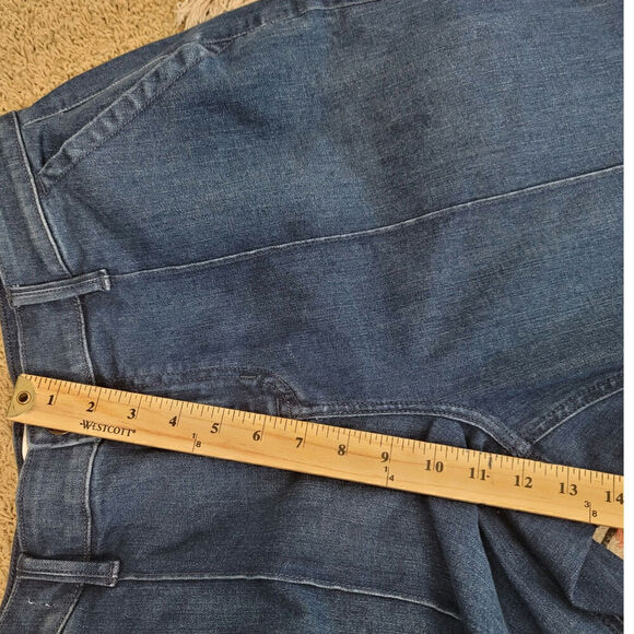 LANE BRYANT WIDE LEG FRONT SEAM TROUSER JEAN, SZ 14 - Picture 13 of 14